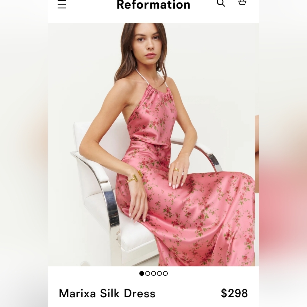 NWT Small Marixa Silk Dress